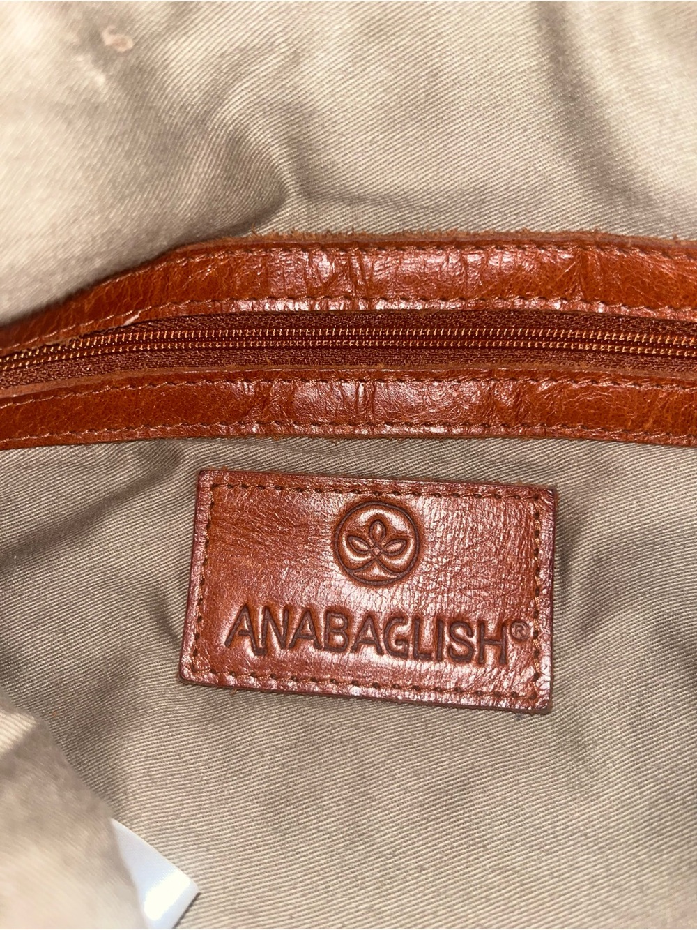 Anabaglish Suede Crossbody Bag in Dusty Pink - Picture 9 of 10